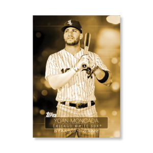 2019 Topps Series 1 Baseball Yoan Moncada Superstars Of Baseball Poster - #'d to 1- artbble-pos-19tbb1-2225-gold-s