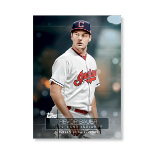 2019 Topps Series 1 Baseball Trevor Bauer Superstars Of Baseball Poster - #'d to 99- artbble-pos-19tbb1-2235-s