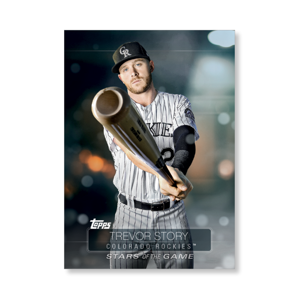 2019 Topps Series 1 Baseball Trevor Story Superstars Of Baseball Poster - #'d to 99- artbble-pos-19tbb1-2239-s