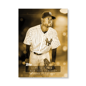 2019 Topps Series 1 Baseball Luis Severino Superstars Of Baseball Poster - #'d to 1- artbble-pos-19tbb1-2266-gold-s