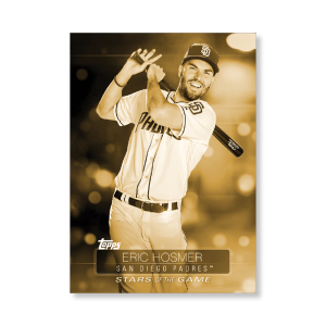 2019 Topps Series 1 Baseball Eric Hosmer Superstars Of Baseball Poster - #'d to 1- artbble-pos-19tbb1-2274-gold-s