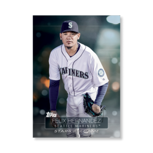 2019 Topps Series 1 Baseball Felix Hernandez Superstars Of Baseball Poster - #'d to 99- artbble-pos-19tbb1-2279-s