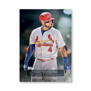 2019 Topps Series 1 Baseball Yadier Molina Superstars Of Baseball Poster - #'d to 99- artbble-pos-19tbb1-2288-s