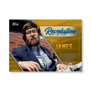 2019 Topps Series 1 Baseball Bill James Revolution Of The Game Poster - #'d to 1- artbble-pos-19tbb1-2459-gold-s