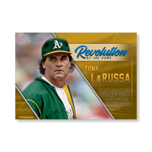2019 Topps Series 1 Baseball Tony LaRussa Revolution Of The Game Poster - #'d to 1- artbble-pos-19tbb1-2466-gold-s