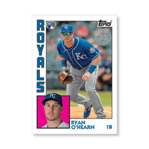 2019 Topps Series 1 Baseball Ryan O'Hearn 1984 Topps Baseball Poster - #'d to 99- artbble-pos-19tbb1-2492-s