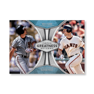 2019 Topps Series 1 Baseball Will Clark Greatness Returns Poster - #'d to 99- artbble-pos-19tbb1-2516-s