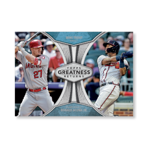 2019 Topps Series 1 Baseball Mike Trout Greatness Returns Poster - #'d to 99- artbble-pos-19tbb1-2517-s