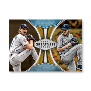2019 Topps Series 1 Baseball Randy Johnson Greatness Returns Poster - #'d to 1- artbble-pos-19tbb1-2519-gold-s