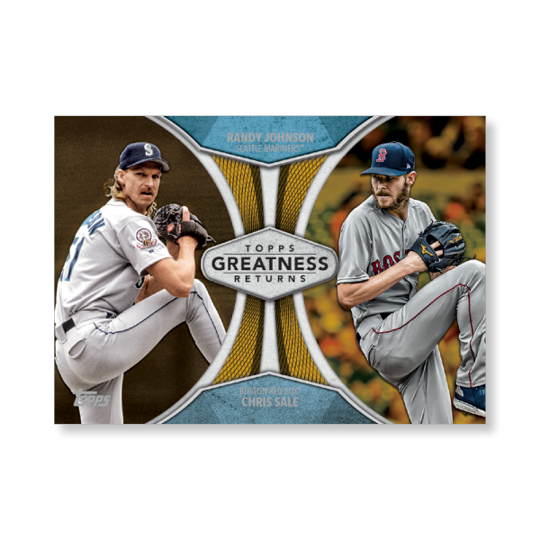 2019 Topps Series 1 Baseball Randy Johnson Greatness Returns Poster - #'d to 1- artbble-pos-19tbb1-2519-gold-s