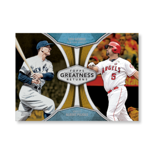 2019 Topps Series 1 Baseball Lou Gehrig Greatness Returns Poster - #'d to 1- artbble-pos-19tbb1-2525-gold-s