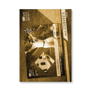 2019 Topps Series 1 Baseball Kyle Schwarber 2018 TOPPS NOW & reg; Review Poster - #'d to 1- artbble-pos-19tbb1-2557-gold-s