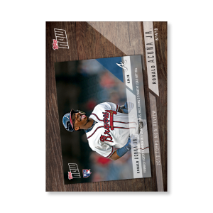 2019 Topps Series 1 Baseball Ronald Acuña Jr. 2018 TOPPS NOW & reg; Review Poster - #'d to 99- artbble-pos-19tbb1-2560-s