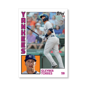 2019 Topps Series 1 Baseball Gleyber Torres 1984 Topps Baseball Poster - #'d to 99- artbble-pos-19tbb1-2660-s