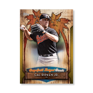 2019 Topps Series 1 Baseball Cal Ripken Jr. Grapefuit League Greats Poster - #'d to 1- artbble-pos-19tbb1-2904-gold-s