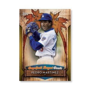 2019 Topps Series 1 Baseball Pedro Martinez Grapefuit League Greats Poster - #'d to 1- artbble-pos-19tbb1-2915-gold-s