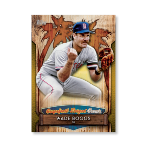 2019 Topps Series 1 Baseball Wade Boggs Grapefuit League Greats Poster - #'d to 1- artbble-pos-19tbb1-2917-gold-s