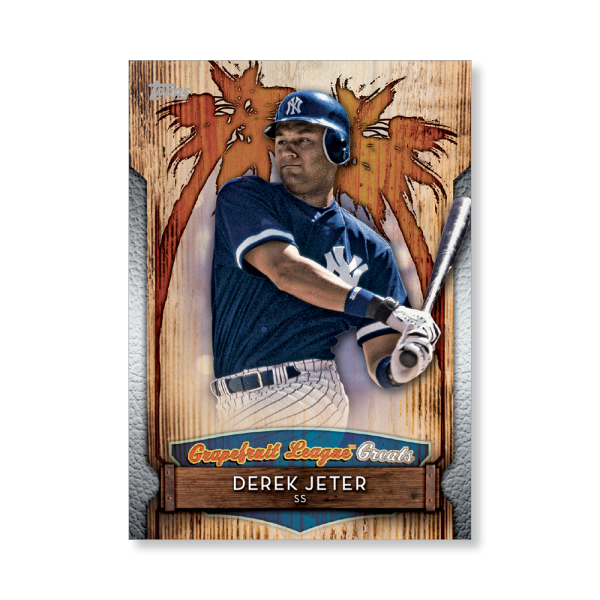 2019 Topps Series 1 Baseball Derek Jeter Grapefuit League Greats Poster - #'d to 99- artbble-pos-19tbb1-2918-s