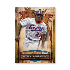 2019 Topps Series 1 Baseball Vladimir Guerrero Grapefuit League Greats Poster - #'d to 1- artbble-pos-19tbb1-2922-gold-s