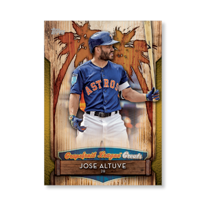 2019 Topps Series 1 Baseball Jose Altuve Grapefuit League Greats Poster - #'d to 1- artbble-pos-19tbb1-2924-gold-s