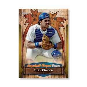 2019 Topps Series 1 Baseball Mike Piazza Grapefuit League Greats Poster - #'d to 1- artbble-pos-19tbb1-2925-gold-s