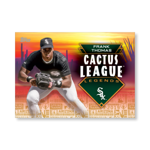 2019 Topps Series 1 Baseball Frank Thomas Cactus League Greats Poster - #'d to 1- artbble-pos-19tbb1-2958-gold-s