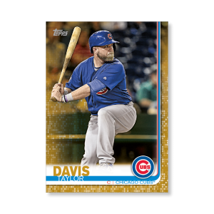 Taylor Davis 2019 Topps Baseball Series 2 Veterans I Poster Gold Ed. # to 1- artbble-pos-19tbb2-1001-gold-s