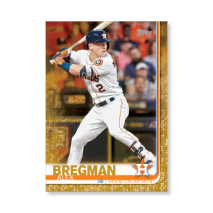 Alex Bregman 2019 Topps Baseball Series 2 Veterans I Poster Gold Ed. # to 1- artbble-pos-19tbb2-1003-gold-s