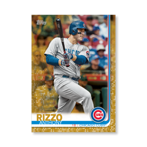 Anthony Rizzo 2019 Topps Baseball Series 2 Veterans I Poster Gold Ed. # to 1- artbble-pos-19tbb2-1004-gold-s