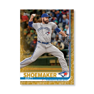 Matt Shoemaker 2019 Topps Baseball Series 2 Veterans I Poster Gold Ed. # to 1- artbble-pos-19tbb2-1012-gold-s