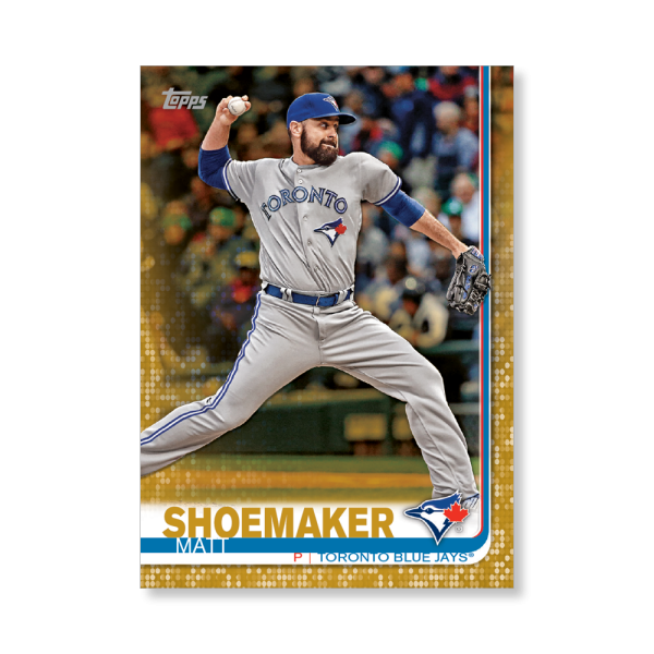 Matt Shoemaker 2019 Topps Baseball Series 2 Veterans I Poster Gold Ed. # to 1- artbble-pos-19tbb2-1012-gold-s