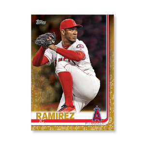 JC Ramirez 2019 Topps Baseball Series 2 Veterans I Poster Gold Ed. # to 1- artbble-pos-19tbb2-1013-gold-s