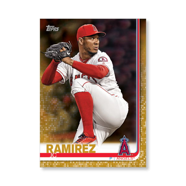 JC Ramirez 2019 Topps Baseball Series 2 Veterans I Poster Gold Ed. # to 1- artbble-pos-19tbb2-1013-gold-s