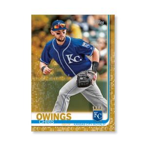 Chris Owings 2019 Topps Baseball Series 2 Veterans I Poster Gold Ed. # to 1- artbble-pos-19tbb2-1018-gold-s