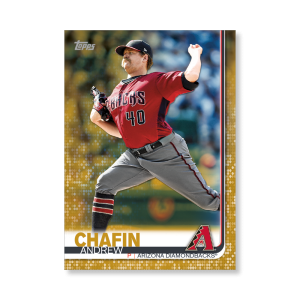 Andrew Chafin 2019 Topps Baseball Series 2 Veterans I Poster Gold Ed. # to 1- artbble-pos-19tbb2-1025-gold-s