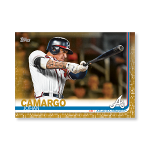 Johan Camargo 2019 Topps Baseball Series 2 Veterans I Poster Gold Ed. # to 1- artbble-pos-19tbb2-1033-gold-s