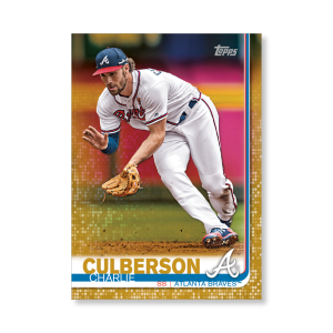Charlie Culberson 2019 Topps Baseball Series 2 Veterans I Poster Gold Ed. # to 1- artbble-pos-19tbb2-1034-gold-s