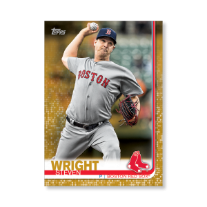 Steven Wright 2019 Topps Baseball Series 2 Veterans I Poster Gold Ed. # to 1- artbble-pos-19tbb2-1046-gold-s