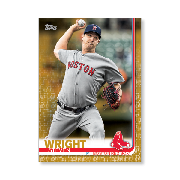 Steven Wright 2019 Topps Baseball Series 2 Veterans I Poster Gold Ed. # to 1- artbble-pos-19tbb2-1046-gold-s