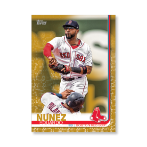 Eduardo Nunez 2019 Topps Baseball Series 2 Veterans I Poster Gold Ed. # to 1- artbble-pos-19tbb2-1047-gold-s
