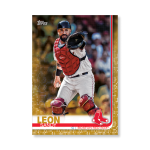 Sandy Leon 2019 Topps Baseball Series 2 Veterans I Poster Gold Ed. # to 1- artbble-pos-19tbb2-1048-gold-s