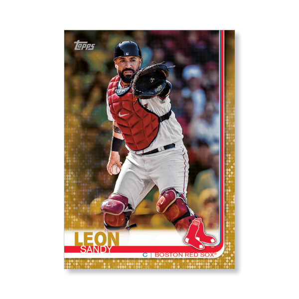 Sandy Leon 2019 Topps Baseball Series 2 Veterans I Poster Gold Ed. # to 1- artbble-pos-19tbb2-1048-gold-s