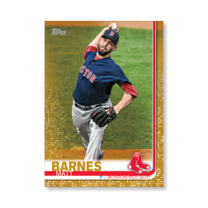 Matt Barnes 2019 Topps Baseball Series 2 Veterans I Poster Gold Ed. # to 1- artbble-pos-19tbb2-1050-gold-s