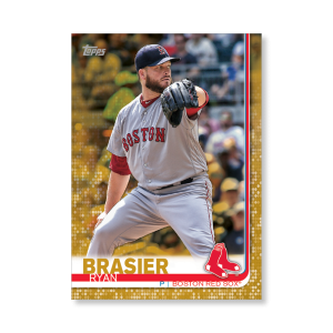 Ryan Brasier 2019 Topps Baseball Series 2 Veterans I Poster Gold Ed. # to 1- artbble-pos-19tbb2-1051-gold-s