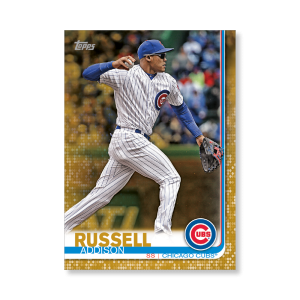Addison Russell 2019 Topps Baseball Series 2 Veterans I Poster Gold Ed. # to 1- artbble-pos-19tbb2-1056-gold-s