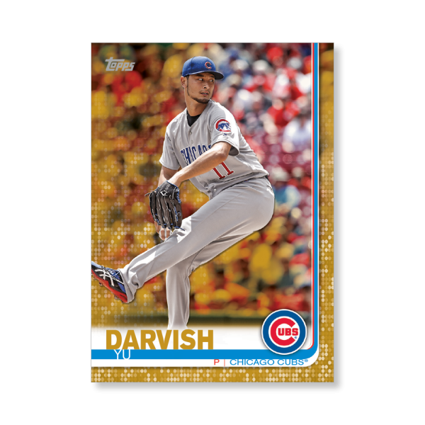 Yu Darvish 2019 Topps Baseball Series 2 Veterans I Poster Gold Ed. # to 1- artbble-pos-19tbb2-1058-gold-s