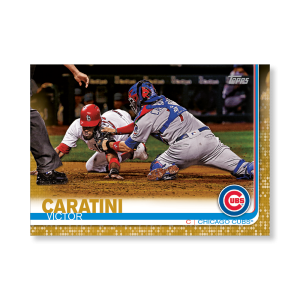Victor Caratini 2019 Topps Baseball Series 2 Veterans I Poster Gold Ed. # to 1- artbble-pos-19tbb2-1060-gold-s