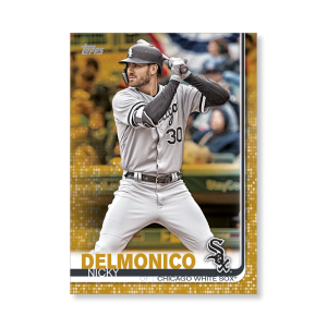 Nicky Delmonico 2019 Topps Baseball Series 2 Veterans I Poster Gold Ed. # to 1- artbble-pos-19tbb2-1064-gold-s