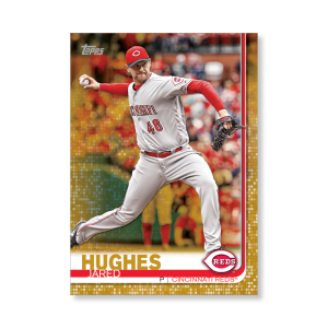 Jared Hughes 2019 Topps Baseball Series 2 Veterans I Poster Gold Ed. # to 1- artbble-pos-19tbb2-1079-gold-s