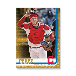 Roberto Perez 2019 Topps Baseball Series 2 Veterans I Poster Gold Ed. # to 1- artbble-pos-19tbb2-1087-gold-s